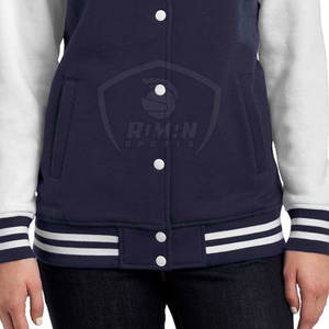 Veste de Baseball Personnalisée de Qualité Supérieure avec Logo, Vêtement de Mode à Manches Longues pour Femmes - Product Image 4