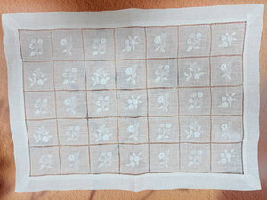 ผ้าเช็ดปากปักลายเวียดนาม-ผ้าฝ้าย/ผ้าลินิน/ผ้าผสม ขนาด 30x30 ซม. ใช้ซ้ำได้และทนทาน - Product Image 2