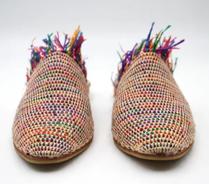 Zapatillas de rafia hechas a mano negras, sandalias de verano, zapatos de verano para mujer, zapatos de playa, bailarinas, sandalias marroquíes - Product Image 4