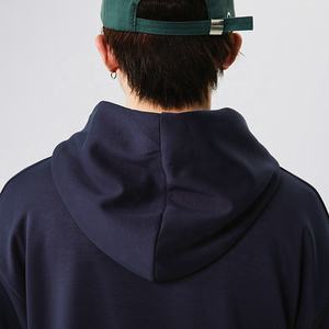 Sweats à capuche unisexes unis teints en fil, de haute qualité, mélange de polyester, coton et élasthanne 300g, impression de logo personnalisée, broderie pour l'hiver - Product Image 5