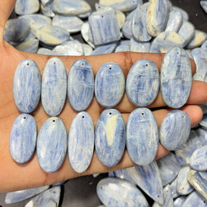Venta al por mayor 100% natural azul cianita piedras preciosas sueltas cabujón mezcla en forma de joyería hecha a mano Fabricación de piedras preciosas de alta calidad azul - Product Image 1