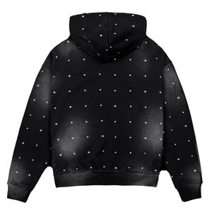 Sudadera con Pedrería para Hombre, Logotipo Personalizado, Estilo Urbano, Gruesa, Lisa, con Diseño de Cristales Brillantes, de Lujo, para Invierno - Product Image 6