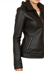 Temporada de invierno 2025, nuevo estilo, aspecto de moda para mujer, diseño personalizado, chaqueta de cuero genuino 100%, ropa informal para mujer - Product Image 2