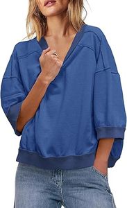 Sudaderas gruesas con hombros caídos para mujer, sudaderas de algodón 100% transpirables personalizadas de alta calidad, ropa Vintage de invierno - Product Image 3