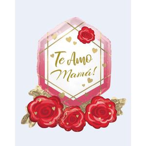 Globos Metalizados en Forma de Corazón para el Día de la Madre, 66 cm, Paquete de 12 Unidades - Product Image 1