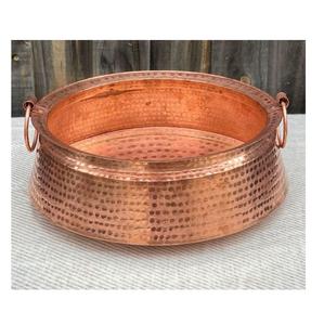 Tazón Redondo de Cobre Pulido 100% Puro para Pedicura, Spa de Pies, Salón de Belleza, para Masaje y Bronceado - Product Image 3