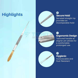 Fórceps de vendaje de Venta caliente Fórceps de vendaje de acero inoxidable Fórceps de vendaje de la mejor calidad para la venta en línea - Product Image 3