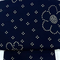 Tissu en coton cambriqué premium imprimé par décharge - Tissu teint 100 % respirant et doux pour robes d'été, costumes et Kurtis - Vente en gros