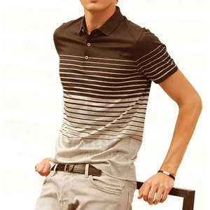 Camisas de Golf Personalizadas para Hombre, Transpirables, con Botones, de Felpa, con Patrones Sólidos, 220g, de Alta Calidad, Manga Corta, Secado Rápido, Tejido de Punto, 100% Algodón - Product Image 6