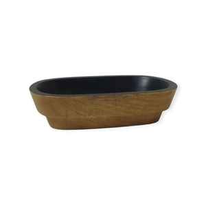 OEM ODM Muestra Gratuita, Tazones Ovalados de Madera de Mango Negra Natural, Estilo Rústico Vintage, Hechos a Mano con Acabado Antiguo, Decoración para el Hogar y Hoteles - Product Image 1