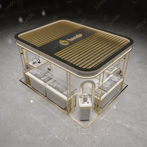 Maßgefertigter Moderner Luxus-Schmuckkiosk Schmuckvitrine mit LED-Beleuchtung für Ausstellungsräume in Einkaufszentren und Einzelhandelsgeschäften - Product Image 5