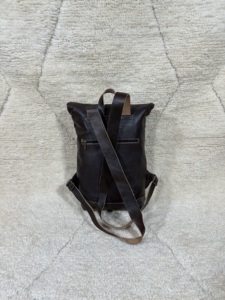 Mochila de cuero genuino de lujo para mujer, mochila informal de cuero de vaca real, mochila de lujo para mujer, bolsa de viaje para mujer - Product Image 3