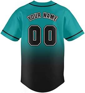 Camiseta de béisbol y softbol personalizada, ropa deportiva suave con botones para hombres y mujeres, impresión por sublimación de poliéster, número de nombre personalizado - Product Image 4