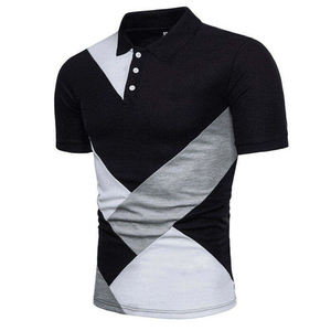 Camiseta Polo de algodón y poliéster con logotipo bordado personalizado, camisetas Polo de manga corta para uniforme, camiseta Polo para hombre - Product Image 3
