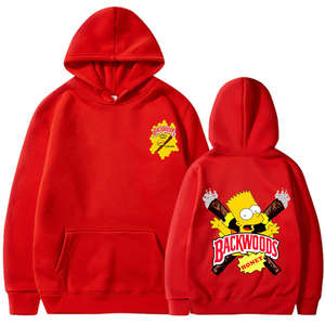 Nouveauté Sweat-shirt en coton et polyester avec logo personnalisé Homme Hip Hop Streetwear Sweat-shirt oversize Cookie Backwoods - Product Image 6