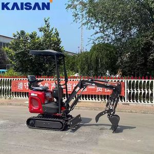 1 Ton Mini Escavadeira com Auger & <span class=keywords><strong>Breaker</strong></span> Anexos Alta IntensidadeGradeability CE/ISO - Product Image 4