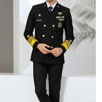 Uniformes de pilote unisexes 100 % polyester personnalisés pour compagnies aériennes – Dernier design, tailles sur mesure, logo haute visibilité, prix bas, service OEM, livraison en 7 jours