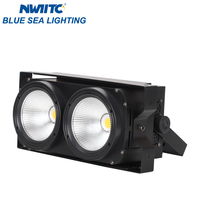 Hohe Helligkeit 2-Augen 100W COB Stage Audience LED Blinder Licht für Konzert EDM Festival Theater Hochzeit TV Studio
