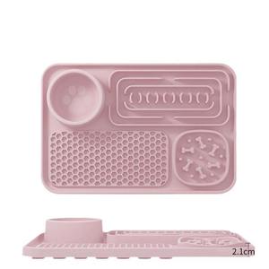 Plato de Silicona para Mascotas, Nuevo y Más Vendido, Plato de Alimentación Lenta, Extra Grande, Engrosado, Resistente a Mordidas y al Desgaste, para Gatos - Product Image 1