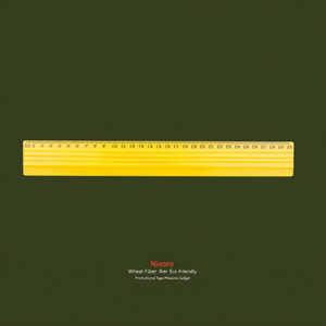 Metro a nastro promozionale ecologico in fibra di grano Nixora - Product Image 3