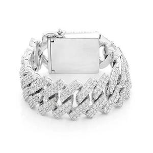 Pulseras de Diamantes Naturales al Mejor Precio de Fábrica, Cadena Cubana Miami Chapada en Oro de 10k, Joyería Unisex Personalizada con Certificación IGI - Product Image 1