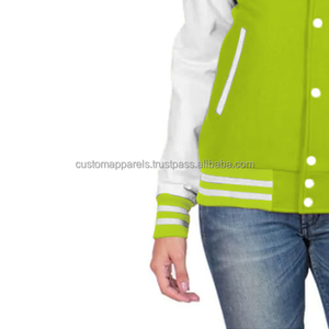 <b>Quilted</b> Cotton Fleece Varsity Jacket for Women Stylish Embroidered Streetwear Winter Coat - Product Image 6