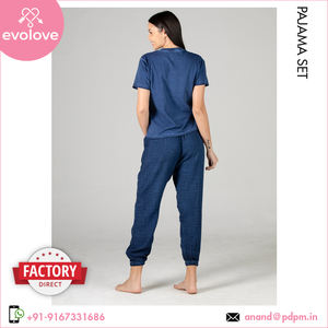 Suministro directo al por mayor de pijama de 2 piezas de algodón 100% para mujer Ropa de noche de verano Ropa de dormir a precio con descuento - Product Image 6