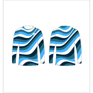Camiseta de Manga Larga con Camuflaje Blanco y Negro Personalizada para Hombre, Estampado Abstracto de Mármol, Trackstar OEM, Marca Privada TSI-G05-P0827 - Product Image 4