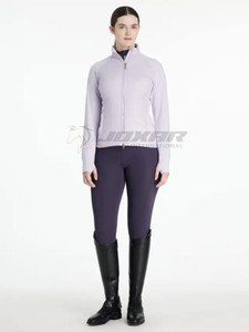 2025, venta al por mayor, chaqueta de equitación para mujer, tela elástica transpirable impermeable de primera calidad, corte ergonómico, elegante chaqueta ecuestre - Product Image 6