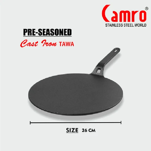 Iron <b>Tawa</b> With Wooden Handle Roti Chapati Cooking Utensil Kitchen Pan Home Hotel Kitchen 14 Inches Ultimate Quality Iron <b>Tawa</b> - Product Image 6
