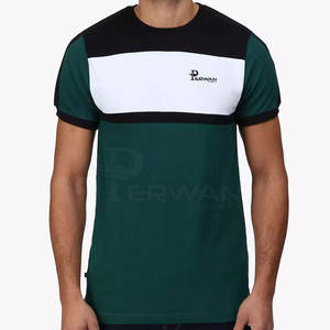 เสื้อยืดผู้ชายสไตล์ล่าสุด MOQ ต่ำ ผ้าโพลีเอสเตอร์/คอตตอนเนื้อนุ่ม กันยับ แห้งเร็ว ระบายอากาศได้ดี คุณภาพสูง ดีไซน์ใหม่ - Product Image 1