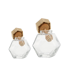 Glass Jar <b>Food</b> Packaging Gift <b>Box</b> for Honey Jam <b>Cardboard</b> <b>Food</b> <b>Box</b> for Wood Lid Spoon for Restsursnts for Sale - Product Image 2