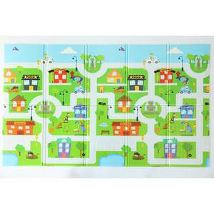 120x140x1,2 cm Alfombra de juego para bebés XPE de doble cara-Enrollable Impermeable Espuma no tóxica Colurful Number Road-Town - Product Image 4
