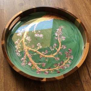 Plateau de service en résine au design antique pur d'une seule pièce avec une qualité et des matériaux extra premium à un prix très abordable - Product Image 2