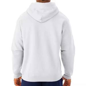 350 GSM Men's Pullover Cotton Polyester Fleece Hoodies Heavyweight Streetwear Plain Print Embroidery No String Hoodies - Product Image 4