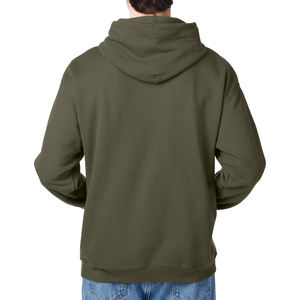 Sweats à capuche d'hiver populaires pour hommes, logo personnalisé, 100% coton molletonné, coupe régulière, manches longues, sweats à capuche à enfiler - Product Image 2