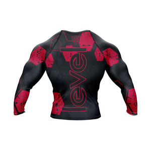 Venta al por mayor de logotipo personalizado de fábrica de impresión Rash Guard mejor diseño de los hombres de manga larga Rash Guard - Product Image 2