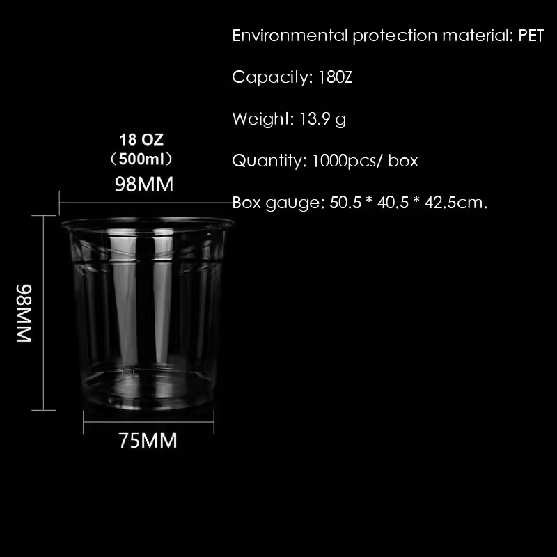 PET9808/500ML doodle cup