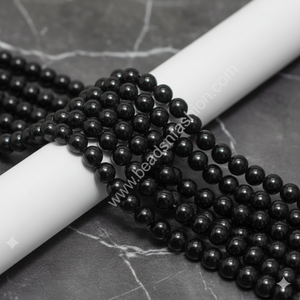 Wholesale Natural Black <b>Tourmaline</b> Gemstone Beads 8m High Quality DIY Jewelry Making Supplies for Necklace <b>Bracelet</b> Earrings - Product Image 4