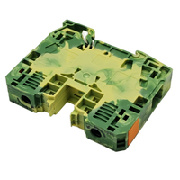 285-137 in Stock 2-conductor Ground Terminal Block Brand New Original German 35mm2 Lateral Marker Slots Green-yellow 285 137