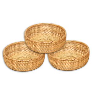 VENTA CALIENTE Exportación de cestas de ratán artesanales de Vietnam duraderas, ligeras y multiusos - Product Image 1