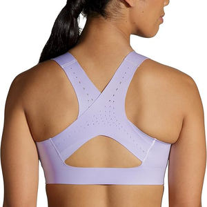 Sujetador Deportivo Ligero de secado rápido sin costuras para mujer, entrenamiento de gimnasio, Yoga, correr, opciones de talla grande, elástico transpirable para activo - Product Image 3
