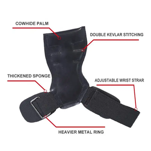 Poignées en silicone à prise supérieure pour un entraînement sûr et efficace Accessoires de gymnastique d'entraînement à compression avec logo personnalisé - Product Image 5