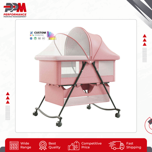 Nuevo diseño de juego de ropa de cama para bebé, cunas de Metal, camas columpio, cuna para recién nacidos de 0 a 3 años, niños para dormitorio, uso hospitalario - Product Image 5