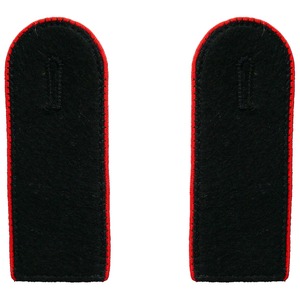 Hombreras de la Marina de los Estados Unidos, bordadas en tela de alta calidad, con borde rojo sobre fieltro negro, para coser. - Product Image 1