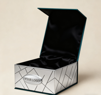 Boîte de papier d'emballage pliable de chaussure d'habillement de logo personnalisé recyclable haut de gamme boîte cadeau magnétique pliée rigide en carton