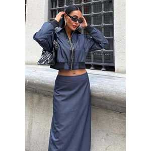 Veste bomber en simili cuir satiné Daniel 9940 - Product Image 5