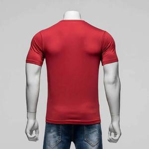 เสื้อยืดแขนสั้นของผู้ชายผ้าฝ้าย100% พิมพ์ลายซิลค์สกรีนคุณภาพสูงปรับแต่งได้ซักง่ายสำหรับฤดูร้อน - Product Image 5