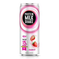 Eiwitrijke Vetarme Vanillemelk Shake Gladde Textuur Spierherstel En Energie Stimuleren Heerlijke Puree In Flesverpakkingen
