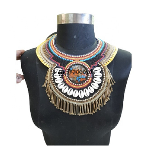 Collier chaîne à maillons brodés de qualité supérieure Tradebyd, fait à la main, personnalisé, élégant, bijoux ethniques tendance, unisexe - Product Image 6